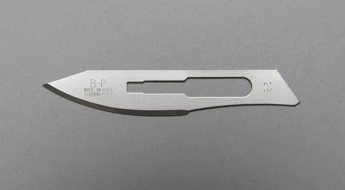 Bard Parker Blade Surgical Bard-Parker #23 Carbon Steel Sterile Disp 150/Ca