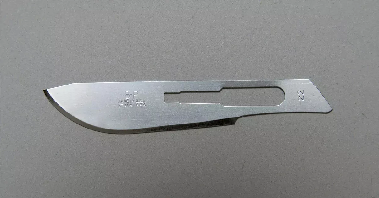 Bard Parker Blade Surgical Bard-Parker Standard/#22 SS Strl Disp 150/Ca (371222)