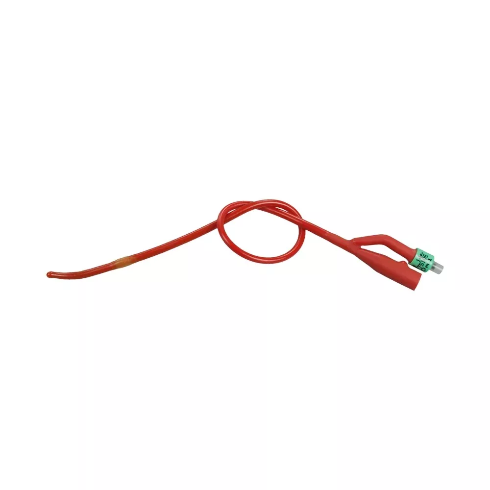 Bardex Lubricath Tiemann Model 2-Way Foley Catheter, Hydrogel Coated, Olive Coude Tip