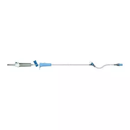Baxter Straight Type Blood Solution Set, with Standard 170 to 260 Micron Blood Filter, 10mL, 77"