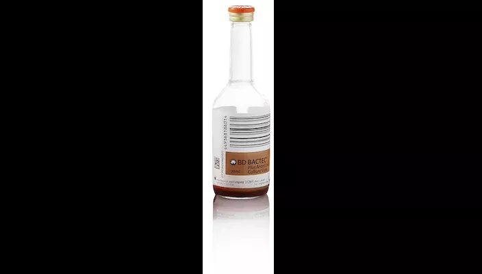 BD BACTEC Plus Anaerobic medium in plastic culture vials.