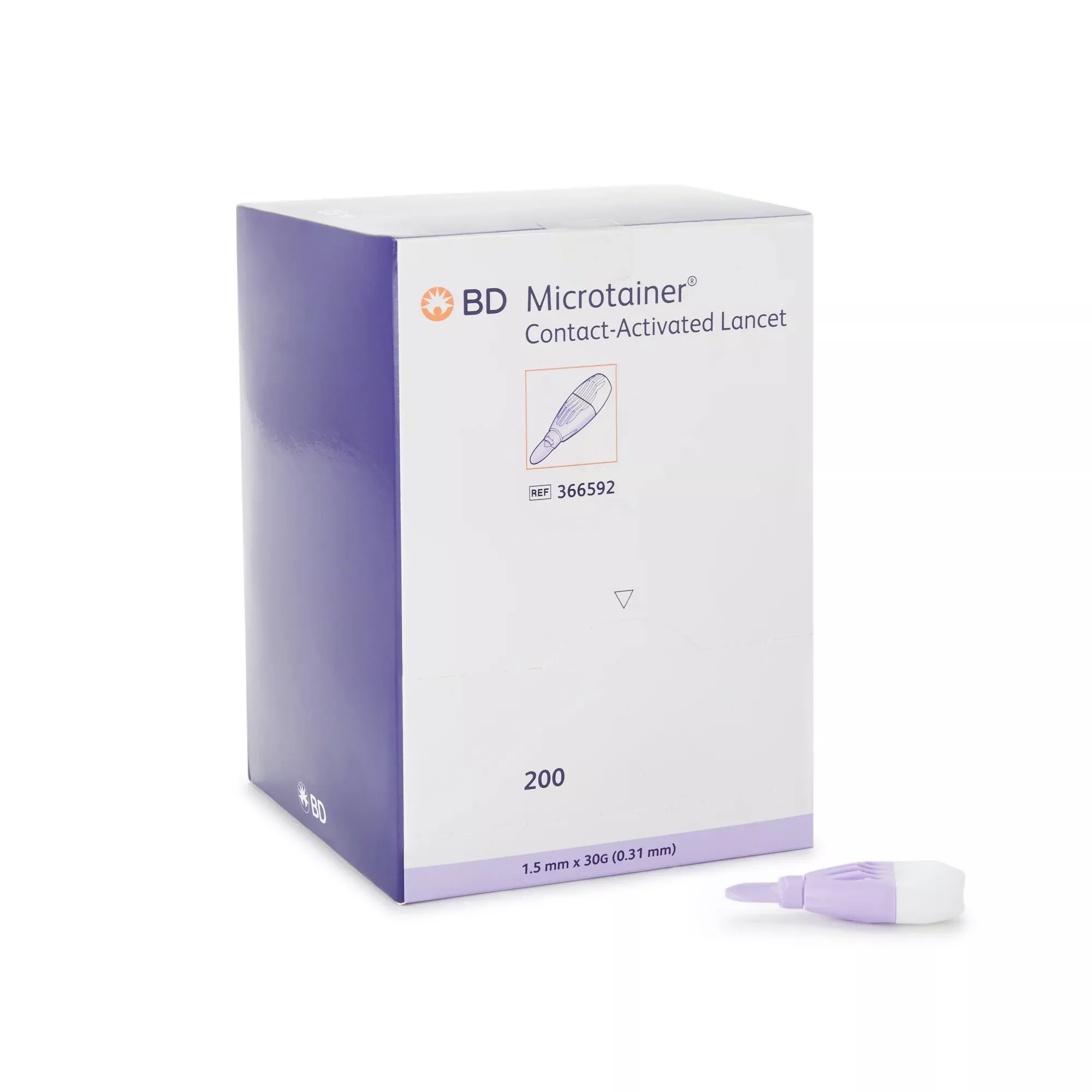 BD Microtainer Contact-Activated Lancet 30G x 1.5mm