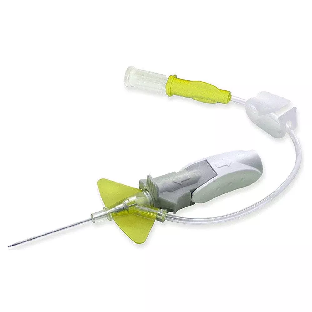 BD Nexiva™ Closed IV Catheter System, with Single Port, 24GA OD, 3/4" Yellow