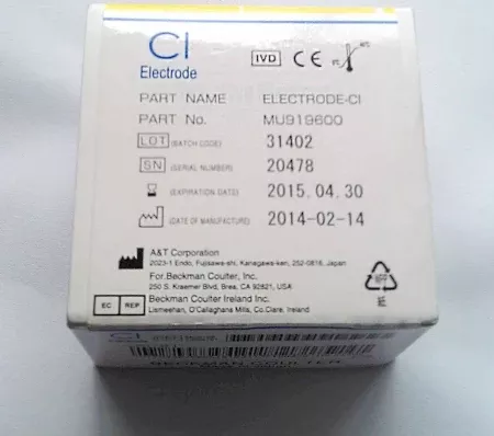 Beckman Coulter Ion-Selective Electrode (ISE) Chloride Electrode For Beckman Coulter Analyzers with ISE Modules - M-727460-3250 - Each