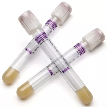 Becton Dickinson BD Vacutainer PPT™ Venous Blood Collection Tube Plasma Tube K2 EDTA / Separator Gel Additive 13 X 100 mm 5 mL Pearlesent White BD Hemogard™ Closure Plastic Tube - M-385306-2700 - Box of 100