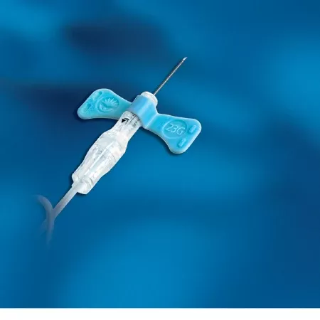 Becton Dickinson BD Vacutainer Push Button Blood Collection Set 25 Gauge 3/4 Inch Needle Length Safety Needle 12 Inch Tubing Sterile - M-465270-1956 - Box of 50