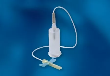 Becton Dickinson BD Vacutainer Safety-Lok™ Blood Collection Set with Holder 23 Gauge 3/4 Inch Needle Length Safety Needle 12 Inch Tubing Sterile - M-510039-115 - Box of 25