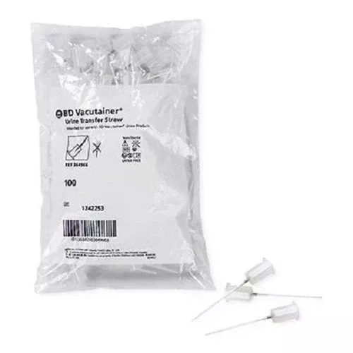 Becton Dickinson BD Vacutainer Urinalysis Tube Round Bottom Boric Acid / Sodium Formate / Sodium Borate Preservative Additive 13 X 75 mm 4 mL Green BD Hemogardโข Closure Plastic Tube - M-1060014-545 - Box of 100
