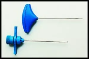 Becton Dickinson Bone Marrow Biopsy / Aspiration Needle Jamshidi 13 Gauge 3-1/2 Inch Length Trocar Tapered Stylet Point / Triple Crown Cannula Tip - M-491239-4843 - Case of 10