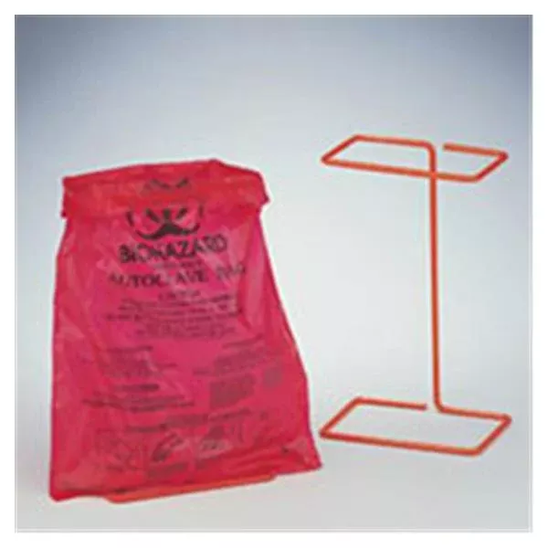 Bel-Art Products Bag Biohazard 8-1/2x11" HDPE Red Symbol Autoclavable 100/BX