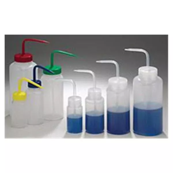 Bel-Art Products Bottle Wash Polyethylene 500mL Blue Cap 6/Bg