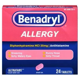 Benadryl Ultratab Allergy Relief Antihistamine Tablet