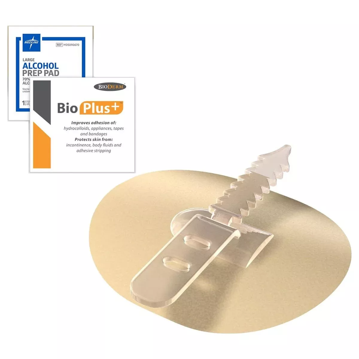 BioDerm UniGrip Catheter and Tube Securement Device, with Single Strap, Universal, Small