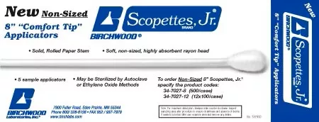 Birchwood Laboratories OB/GYN Swab Scopettes 8 Inch Length Sterile - M-35626-1862 - Pack of 1