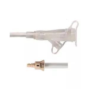 Bolus Straight Connector with Clear Y-Port Adapter, 12"