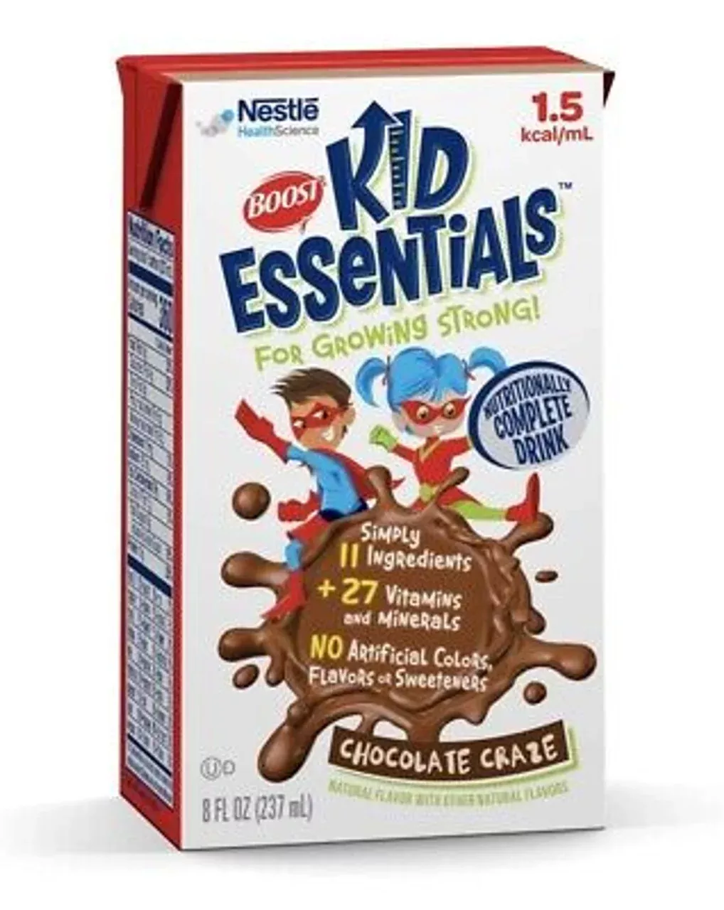Boost Kid Essentials 1.5, Chocolate Craze, 8 fl oz Tetra Prisma