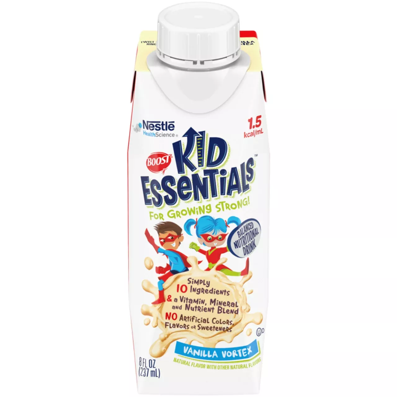 Boost Kid Essentials 1.5, Vanilla Vortex, 8 oz. Tetra Prisma