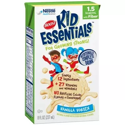 Boost Kid Essentials 1.5, With Fiber, Vanilla Vortex, 8 oz. Tetra Prisma