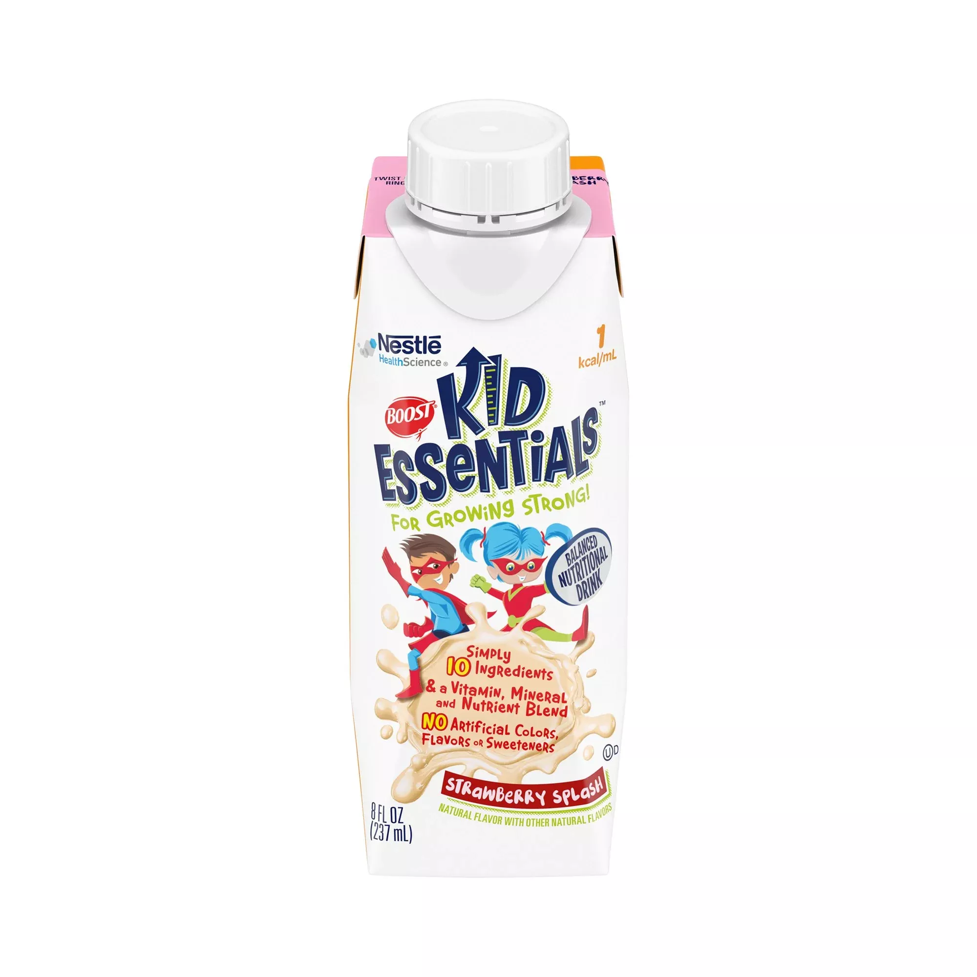 Boost Kid Essentials, Strawberry Splash, 8 oz. Tetra Prisma