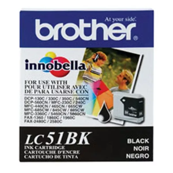Brother InternationalBrother LC51BK Black Ink Cartridge Ea