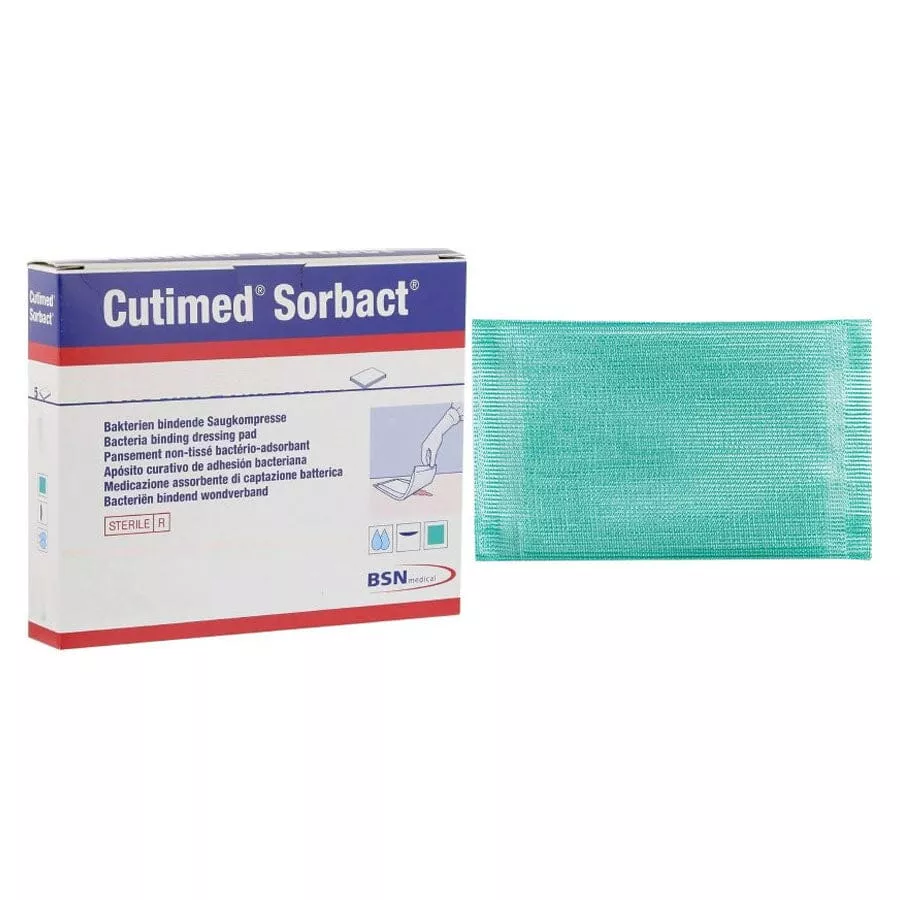 BSN Jobst Cutimed Sorbact Impregnated Gauze Dressing, Rectangle, 2-3/4'' x 3-1/2''