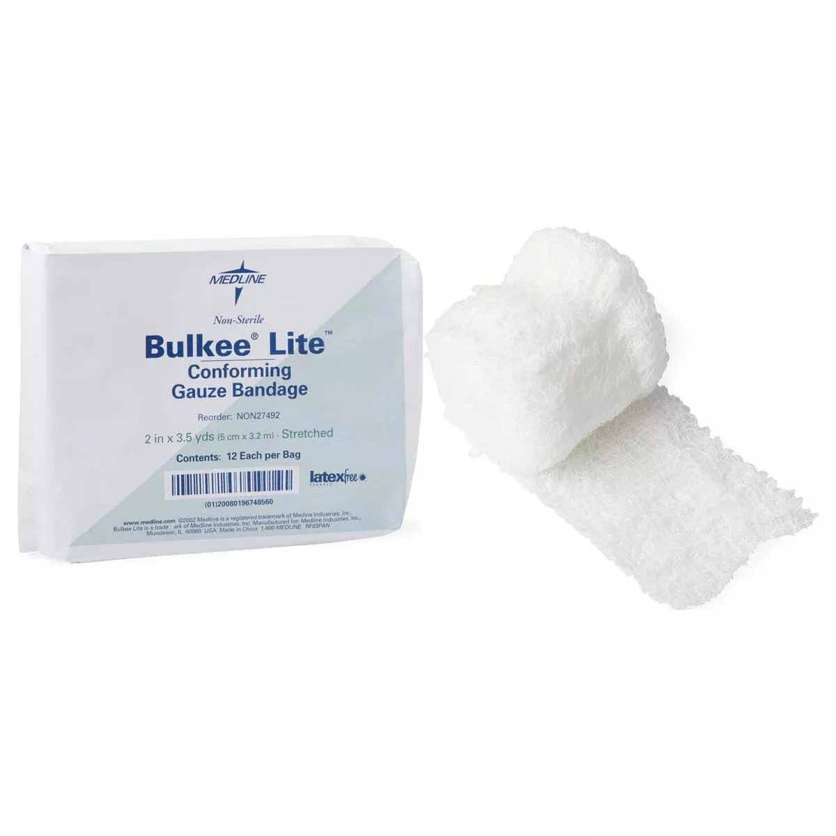 Bulkee Lite™ Conforming Gauze Bandage, 2'' x 3.5yd
