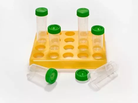 Caplugs Centrifuge Tube Conical Bottom Plain 30 X 127 mm 50 mL Green Screw Cap Polypropylene Tube - M-1035973-4189 - Case of 480