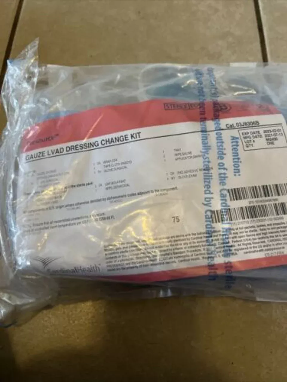 Cardinal Health Gauze LVAD Dressing Change Kit