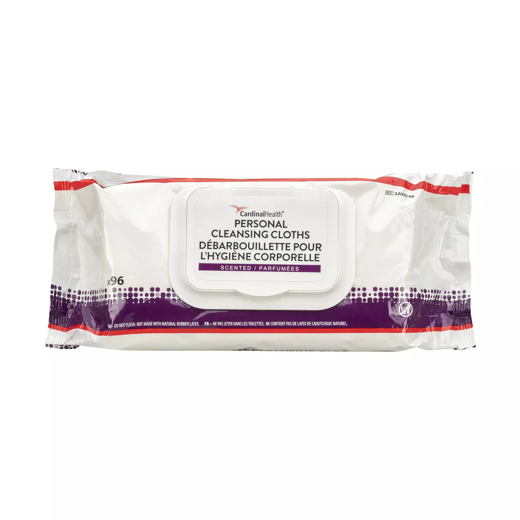 Cardinal Health Personal Cleansing Cloth, Non-flushable, Fragrance Free, 9 x 13" - 96 pack