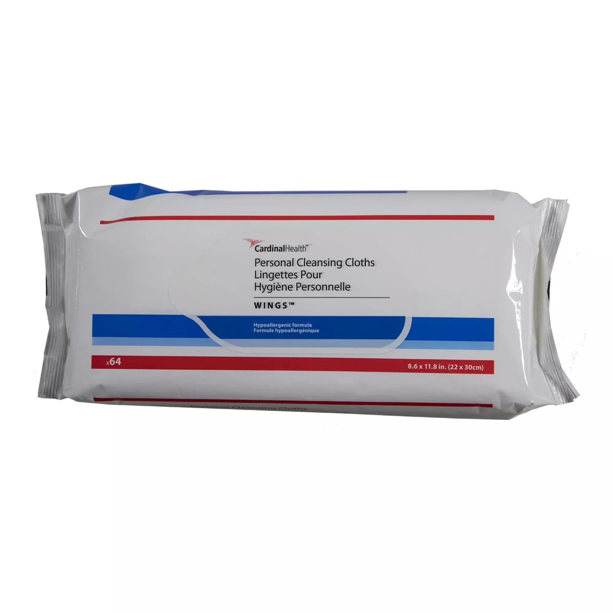 Cardinal Health Personal Cleansing Cloth, Refill, 64 ct.