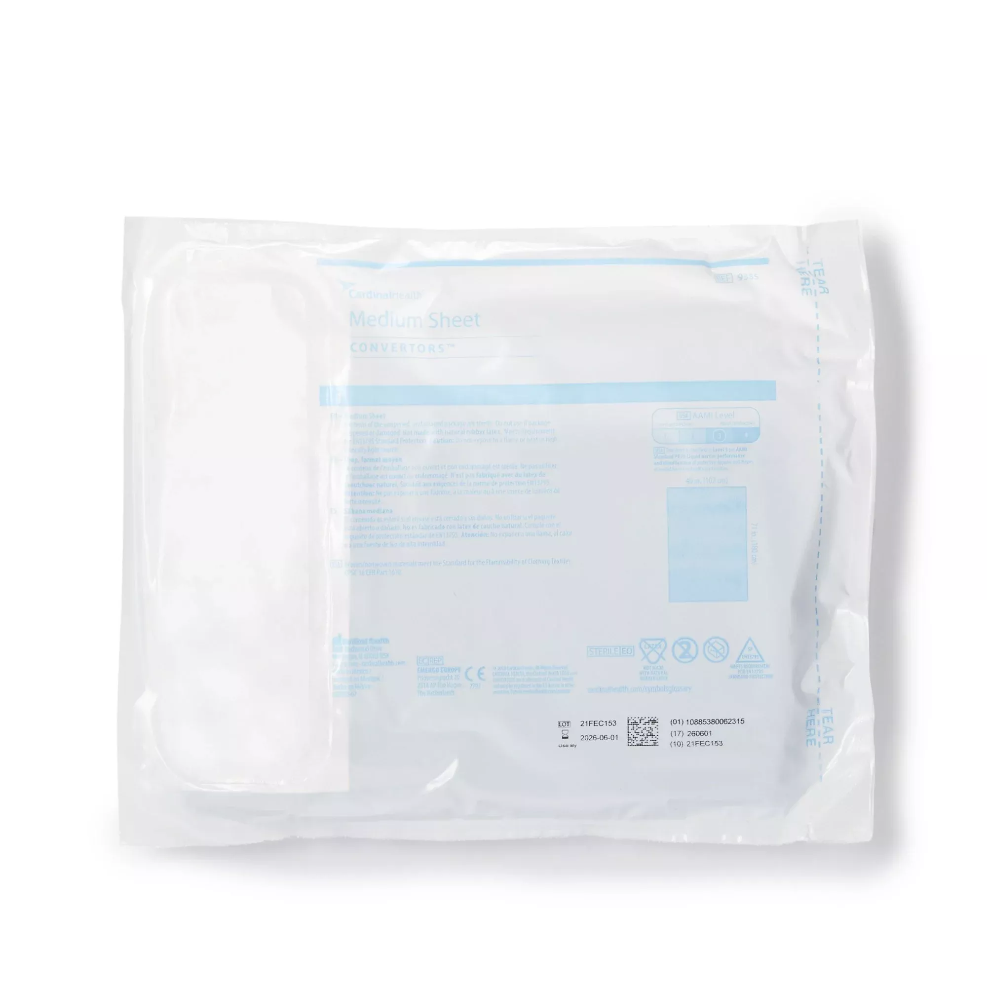 Cardinal Health™ Sterile Medium General Purpose Drape, 40 x 71 Inch