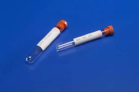 Cardinal Monoject™ Venous Blood Collection Tube Serum Tube Plain 16 X 100 mm 10 mL Red Conventional Closure Glass Tube - M-894136-1315 - Case of 1000