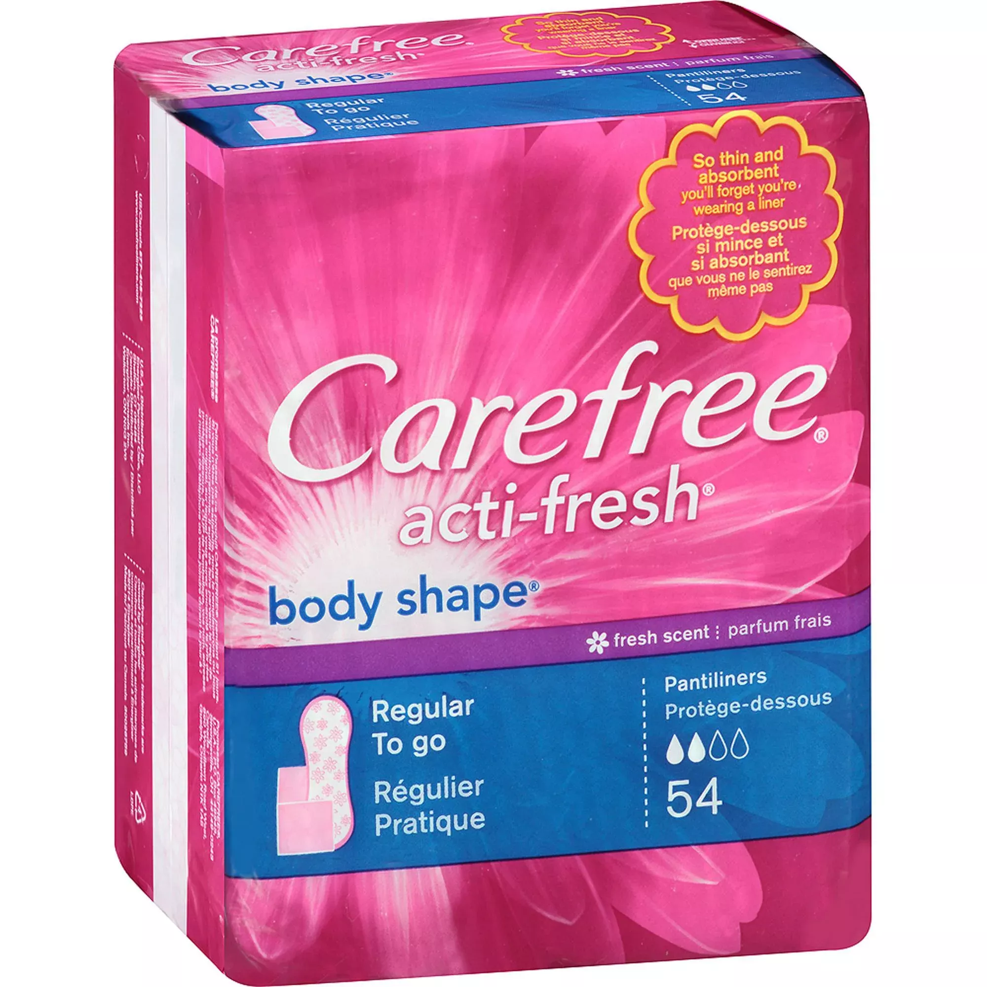 Carefree Panty Liners, Regular