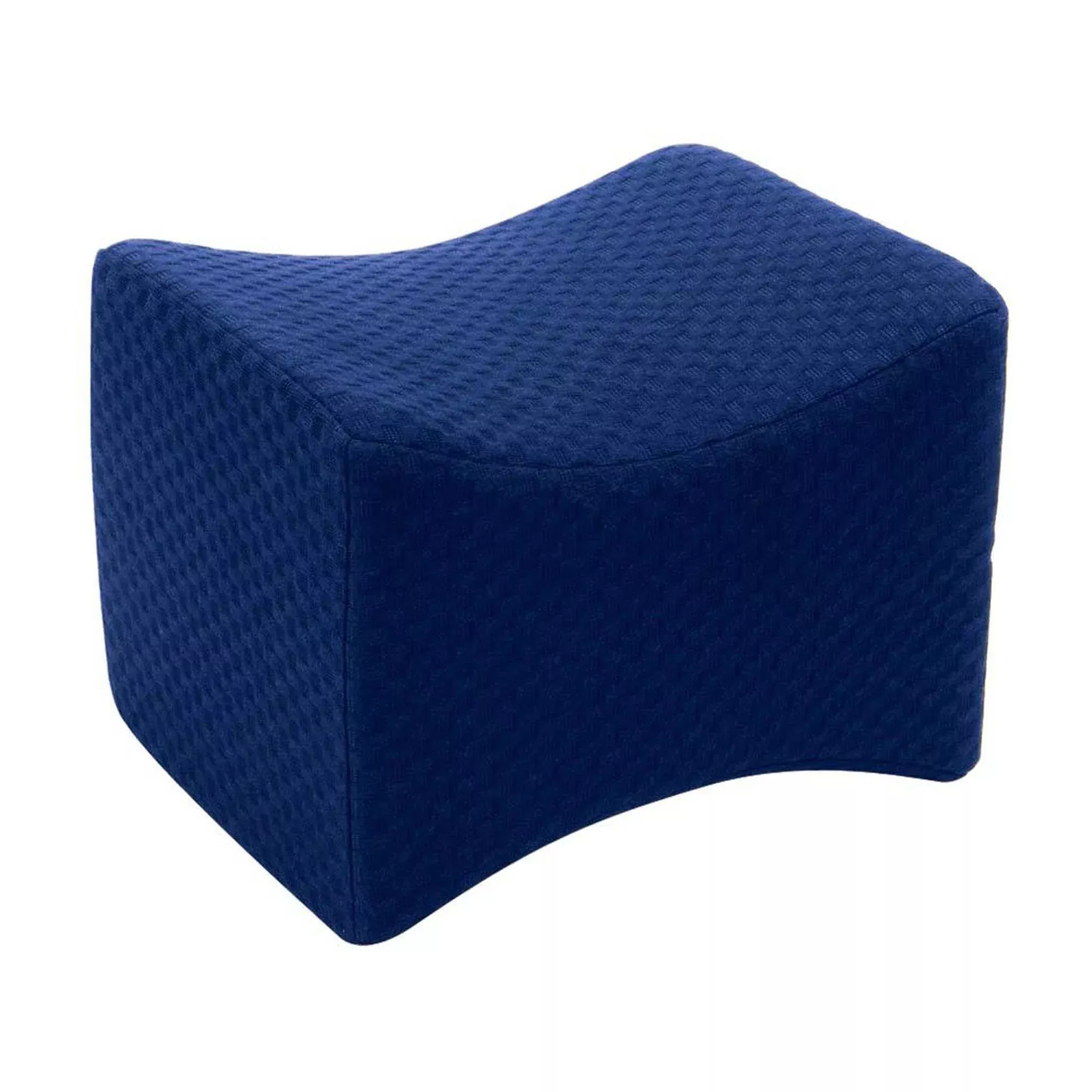 Carex Knee Pillow , Memory Foam, 10.5 x 7.75 x 8 Inch, Dark Blue