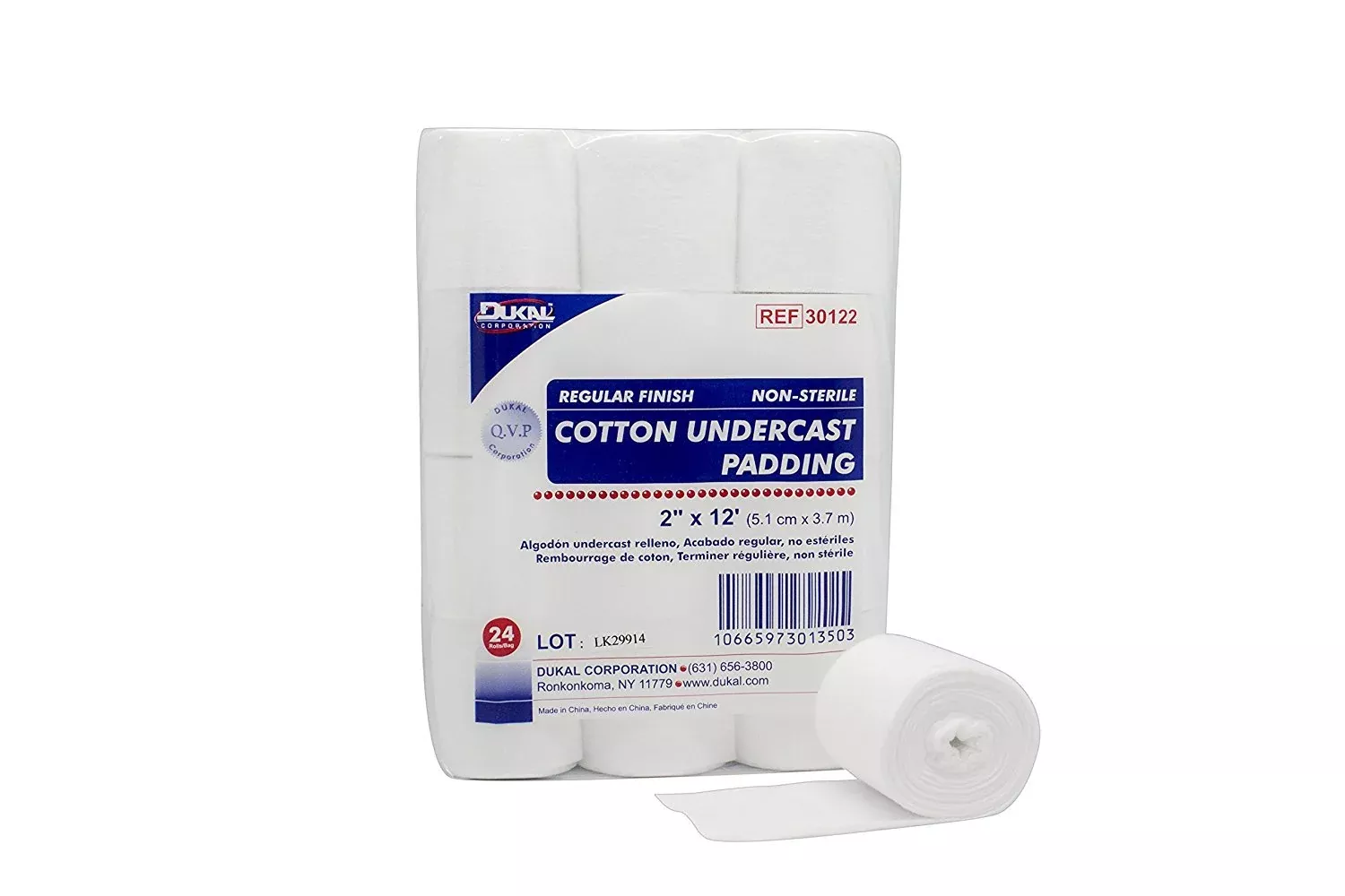 Cast Padding Undercast Dukal™ 2 Inch X 4 Yard Cotton NonSterile