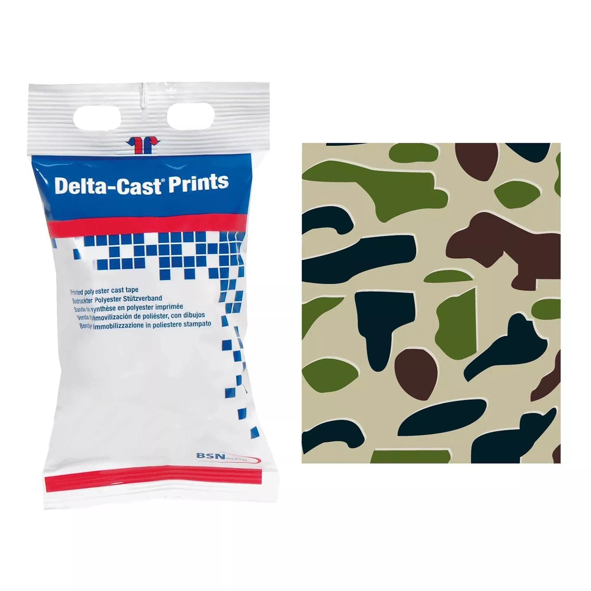 Cast Tape Delta-Cast Prints 3 Inch X 12 Foot Polyester Camouflage Print