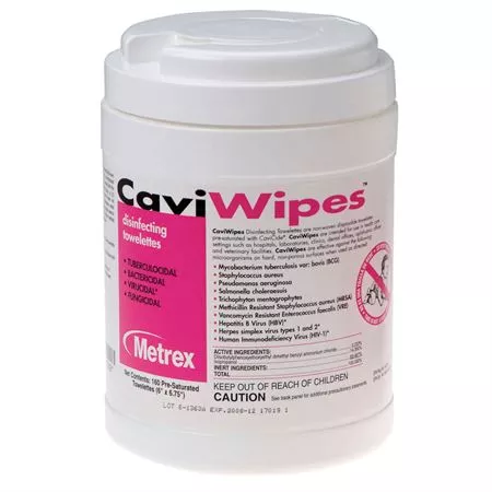 CaviWipes 6" x 6.75" - 160 Wipes/Canister