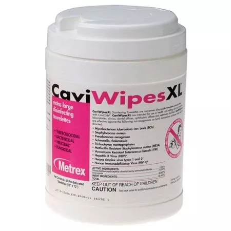 CaviWipesXL 10" x 12" - 66 Wipes/Canister