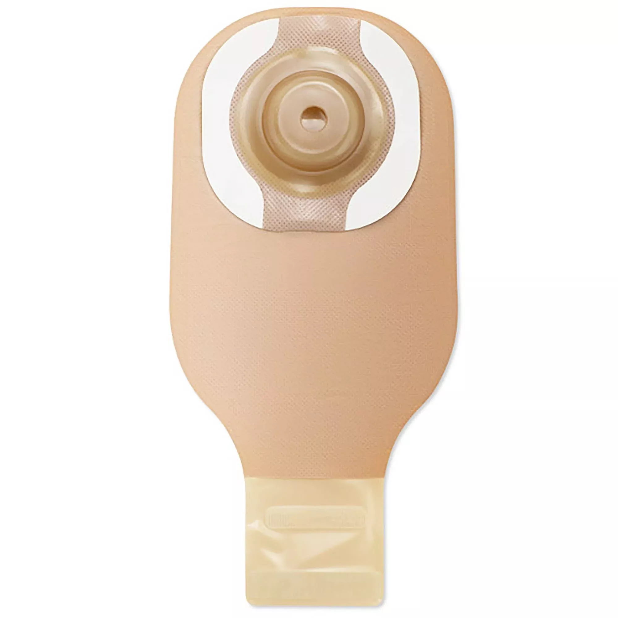 CeraPlus One-Piece Drainable Beige Ostomy Pouch, 12 Inch Length, Up to 2-1/8 Inch Stoma