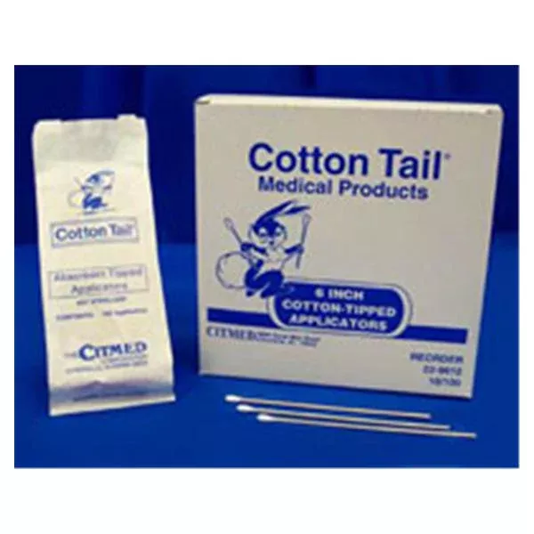 CitmedApplicator Cotton Tip NS 6 in Secure Wooden Stem 10000/CA