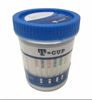 Clarity Diagnostics Drugs of Abuse Test T-Cup 12-Drug Panel AMP, BAR, BZO, COC, mAMP/MET, MDMA, MTD, OPI300 / MOP, OXY, PCP, TCA, THC Urine Sample 25 Tests - M-1057399-3852 - Box of 25