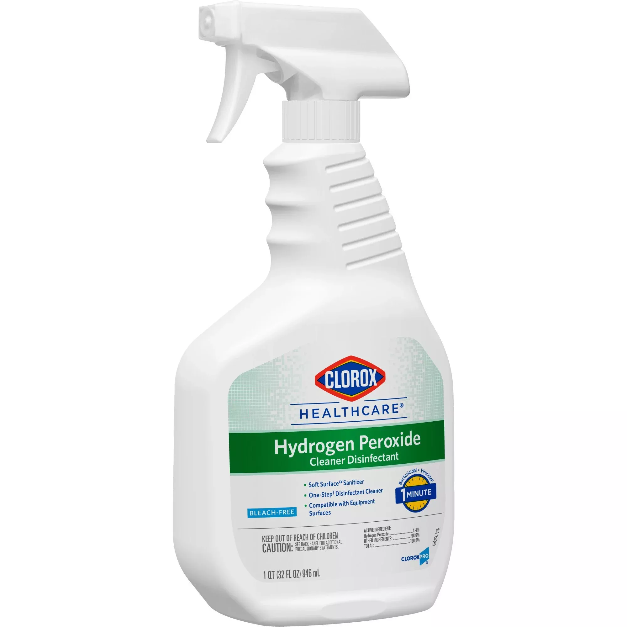 Clorox Healthcare Hydrogen Peroxide Cleaner Disinfectant, Spray Bottle, 32 oz.