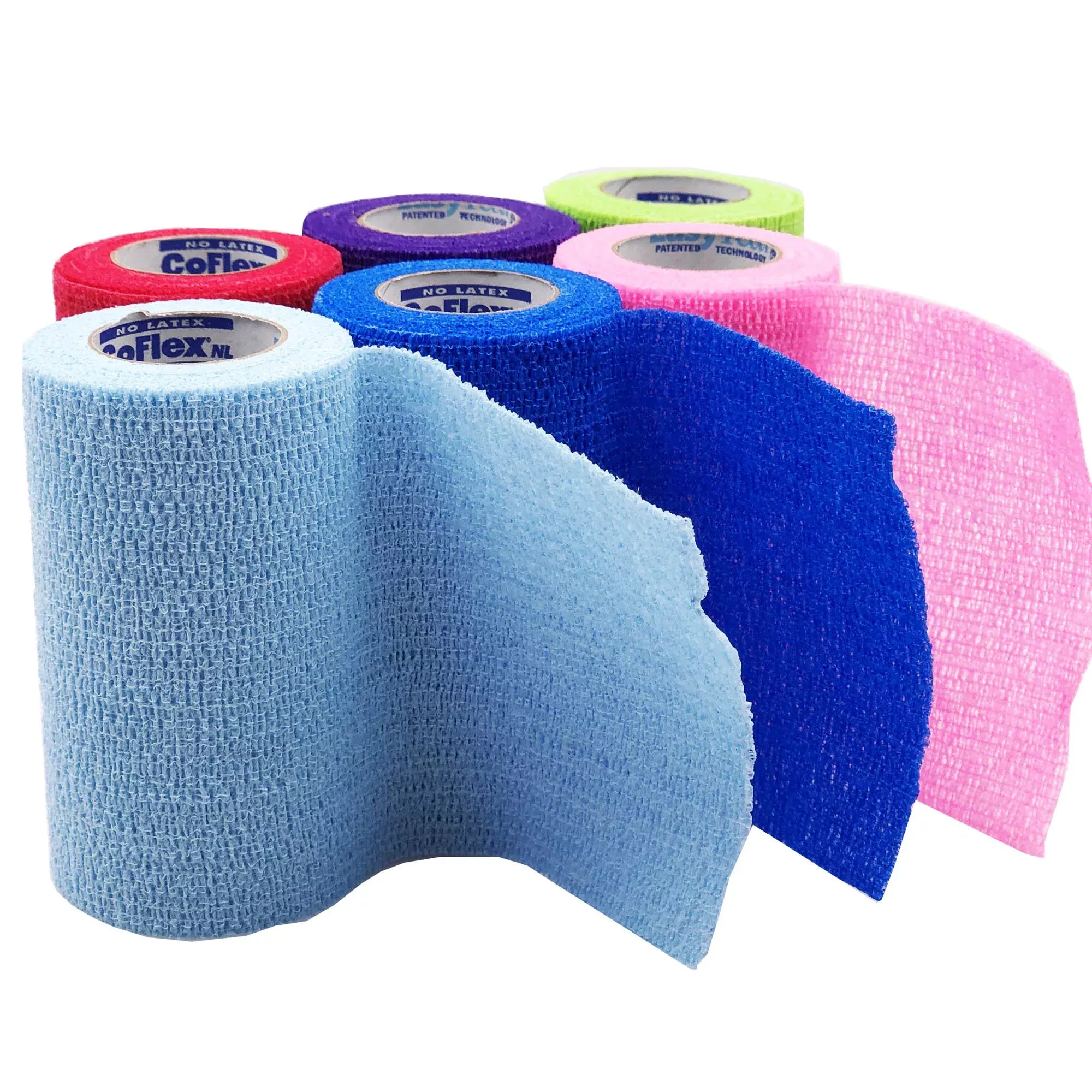 CoFlex NL Self-adherent Closure Cohesive Bandage, 4 Inch x 5 Yard