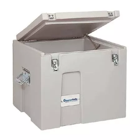 Cole-Parmer Inst. Dry Ice Storage / Transport Chest ThermoSafe 114 X 15-1/4 X 15-1/4 Inch Inside Dimensions Gray Polyurethane Insulation 85 lbs. Ice Capacity - M-1183176-3524 - Each