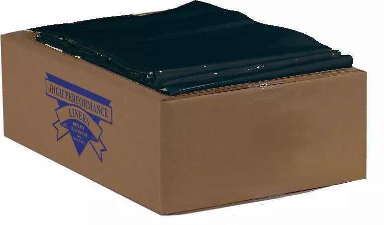 Colonial Bag Medium Duty Trash Bag, Black, 33 gal.