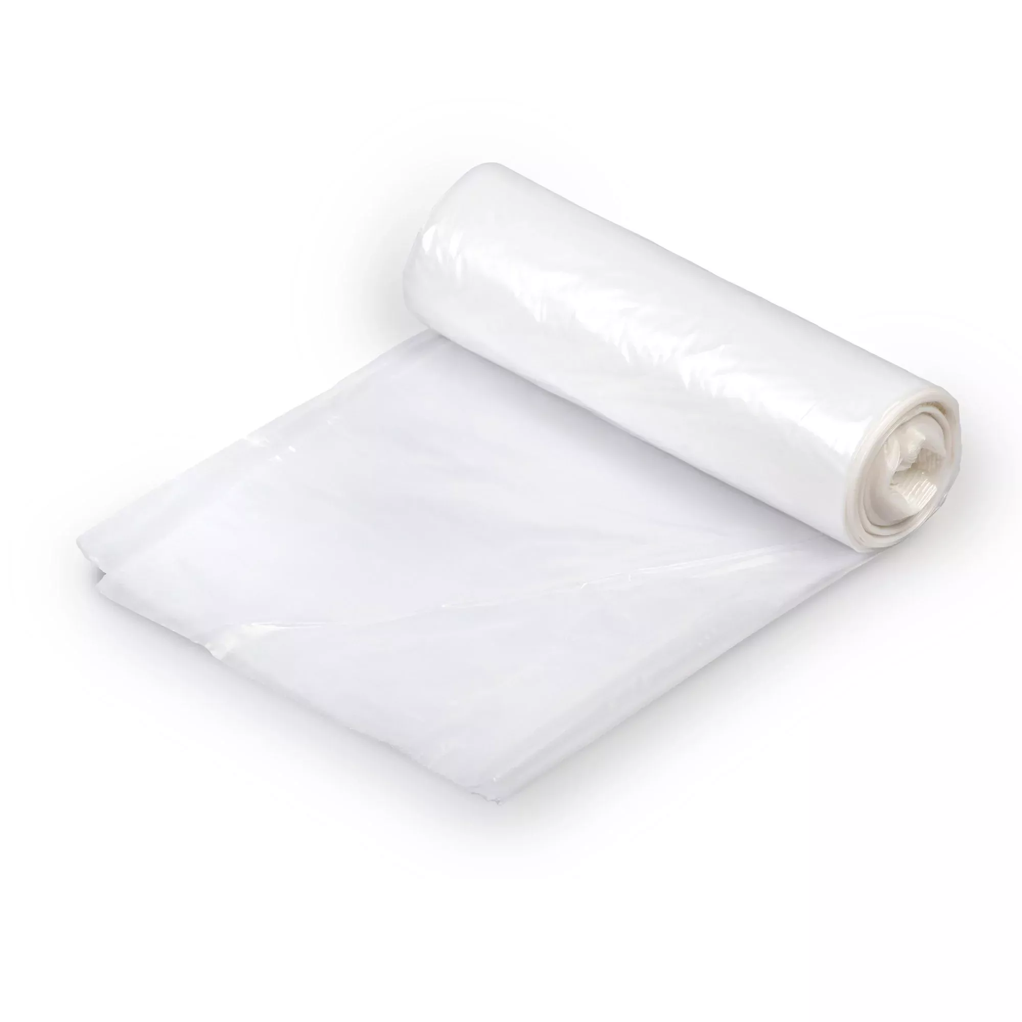 Colonial Bag Medium Duty Trash Bag, Clear, 56 gal.