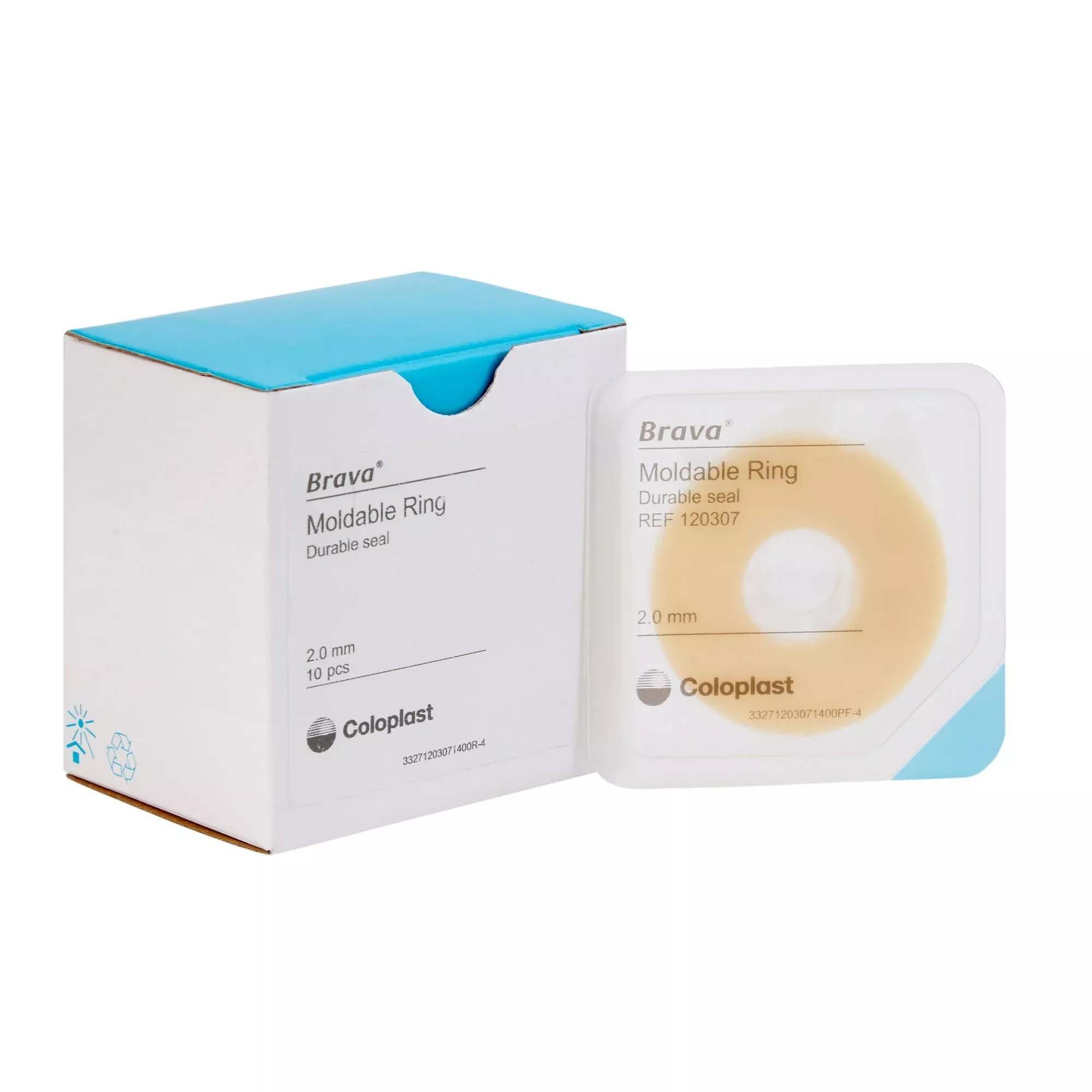 Coloplast Brava Moldable Ostomy Ring 2-mm Thick, 2 in. Diameter, Moldable, Alcohol-Free