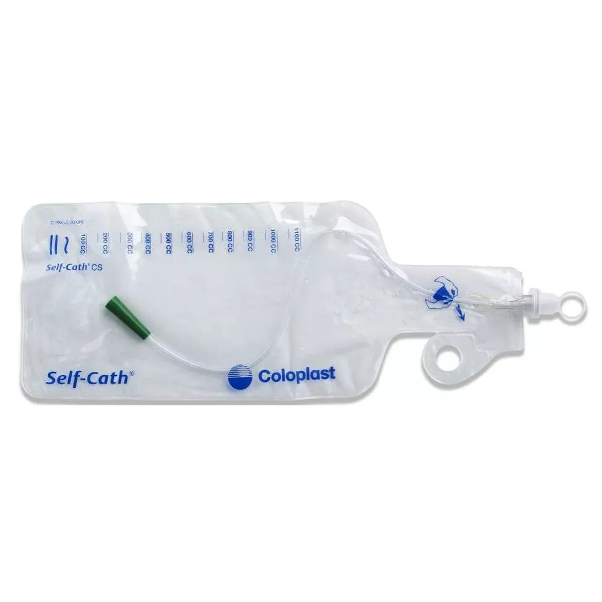 Coloplast Self-Cath Closed System Urinary Catheter, Soft, with Collection Bag, Unisex, 1100mL Capacity, 14Fr OD, 16"