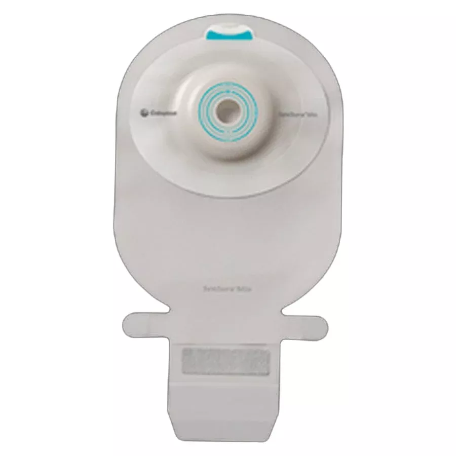 Coloplast SenSura Mio Drainage Pouch, One-Piece, EasiClose™ Wide Outlet, Convex Light, Opaque, Cut-To-Fit, Inspection Window, Filter, Maximum, 3/8'' x 1-1/4'' Stoma, 11"