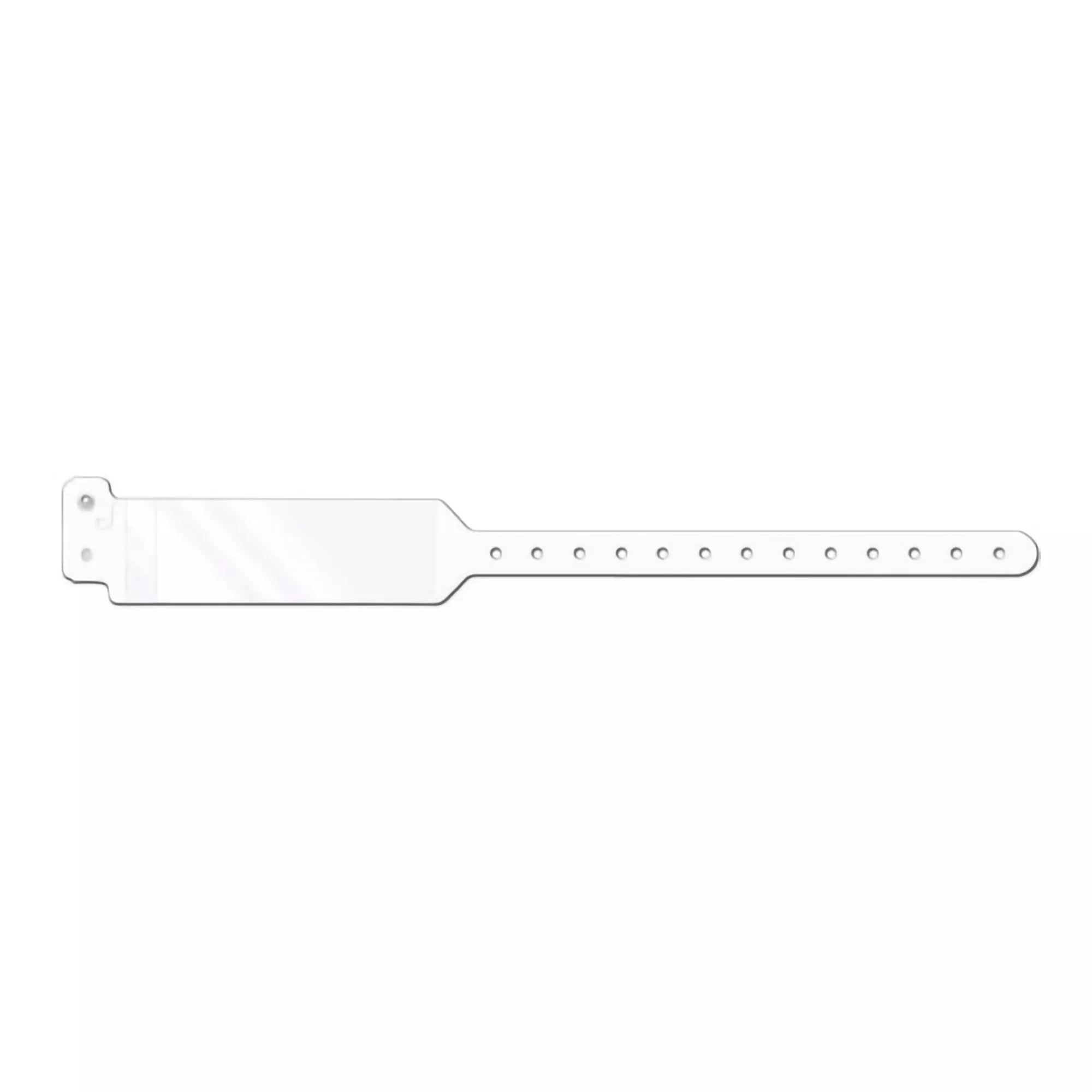 Conf-id-ent™ Identification Wristband with Shield, 11-3/4 Inch x 1-1/4, White